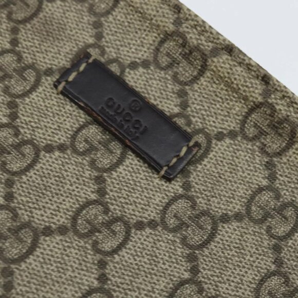 GUCCI GG Supreme Shoulder Bag PVC Beige Gold - Picture 10 of 15